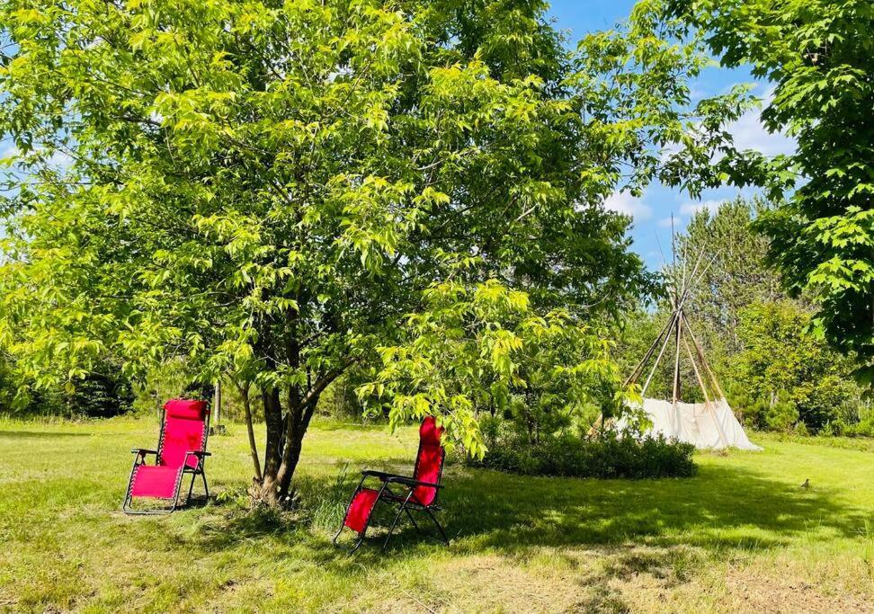 Chalets Nabu La Sacacomie - Riviere - Billard Saint-Alexis-des-Monts Esterno foto